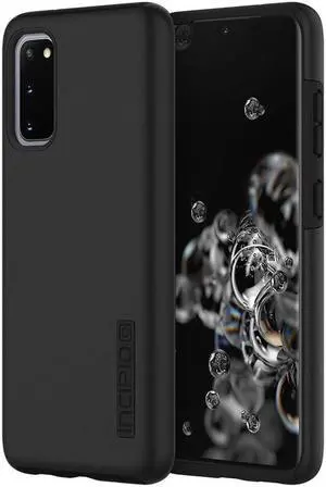 Incipio DualPro Case Compatible with Samsung Galaxy S20 5G UW - Black -SA-1056-BLK-V