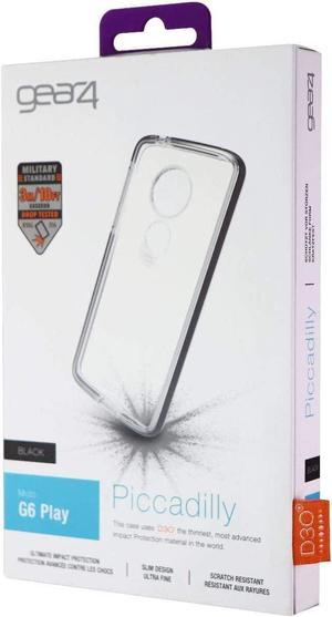 Gear4 Piccadilly Series Hard Case for Motorola Moto G6 Play  ClearBlack