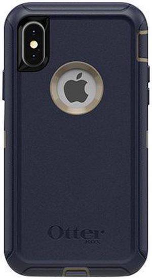 OtterBox Defender Series Apple iPhone  Screen less Edition  back cover for cell phone  polycarbonate synthetic rubber  dark lake blue  for Apple iPhone X XS