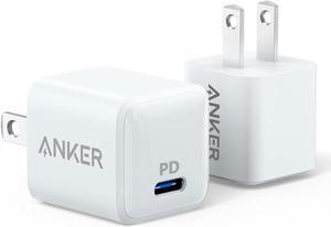 Anker PowerPort Nano 20W USB Type-C Wall Charger 2-pack