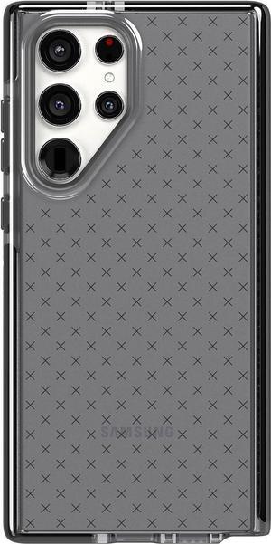 Tech 21 EVOCHECK Multi Drop 16 FT / 4.9M  Impact Tested  Phone Protection Clear Black Case For Samsung Galaxy S22 Ultra