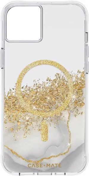 Case Mate Multi Magnets Work With MagSafe 10 Drop Protection Clear/Gold Case For Iphone 6.7" 2022