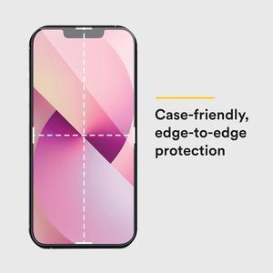 BodyGuardz Pure 3 Antimicrobial Tempered Glass Screen Protector - iPhone 14 Pro