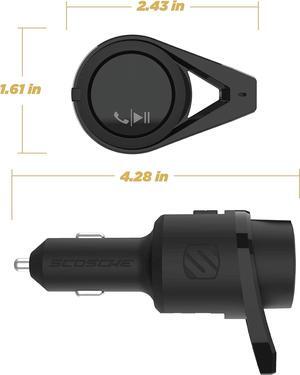 Scosche BTFreq Wireless Hands-Free Car Kit 2 USB Charging Ports Black