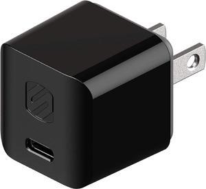 Scosche Powervolt Power Delivery 20W USB-C Mini Fast Charger for Home Black