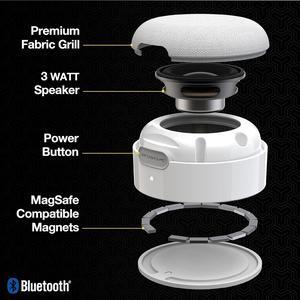 Scosche - boomCAN MagSafe Portable Wireless Speaker - White