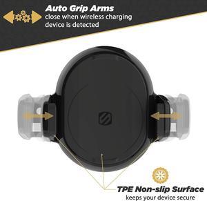 Scosche MgQVP-XTET Magicgrip FreeFlow Autogrip Wireless charging Vent Phone Mount for car in Black