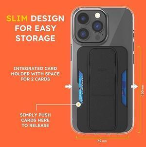 CLCKR MagSafe Wallet Stand & Grip Phone Grip Black
