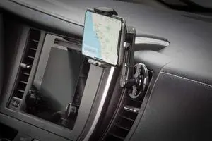 Scosche VP2M-SP Universal Freeflow Vent Mount cell Phone Holder  Vent clips for Mobile Device  Portable, Adjustable 360 Mount