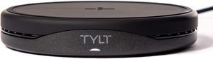 Tylt Crest Convertible Pad + Stand | Fastest Wireless Charger | Converts From Pad To Stand | Charges Through Most Cases - Color: Black