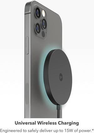 Mophie Snap+ 15W Fast Charge Wireless Charger with MagSafe Compatibility - Color: Black