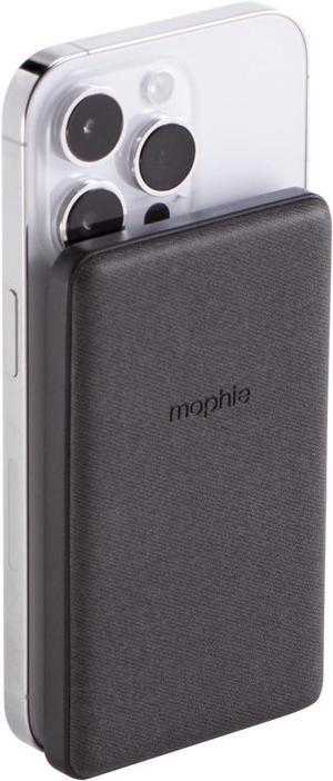 mophie - Snap+ Juice Pack Mini 5,000 mAh Portable Charger with MagSafe Compatibility - Black