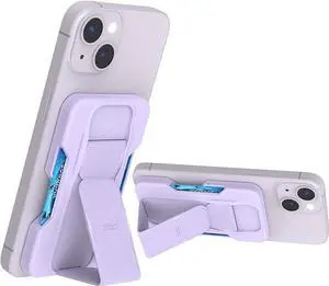 Clckr Magsafe Wallet Stand & Grip Purple