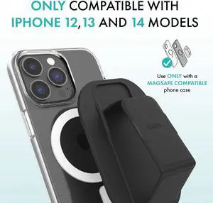 CLCKR Stand & Grip For Magsafe Phone Grip Black