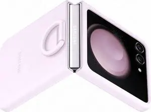 Samsung Silicone Cover with Ring Light Purple - Samsung Galaxy Z Flip5