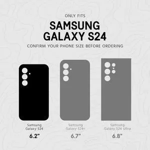 Pelican Protector - Samsung Galaxy S24 Case [6.2"] [16ft MIL-STD Drop Protection] [Wireless Charging] Phone Case for Samsung Galaxy S24 - Slim, Rugged Cover with Anti Scratch Technology - Black
