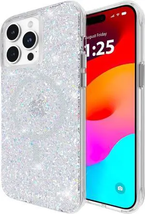 Case-Mate iPhone 15 Pro Max Case - Twinkle Disco [12ft Drop Protection] [Compatible with MagSafe] Magnetic Cover with Cute Bling Sparkle for iPhone 15 Pro Max 6.7", Anti-Scratch, Shockproof, Slim