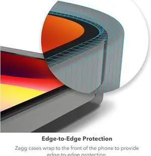 ZAGG Luxe Samsung Galaxy A15 5G Case - Graphene-Strengthened, Slim, Stylish, Drop-Resistant, Eco-Friendly with 100% Recycled Content, Black