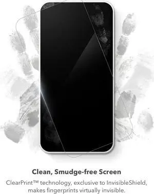ZAGG InvisibleShield Elite Screen Protector for Samsung Galaxy S23+ Plus, Made with Hybrid Polymer, Perfect Fit, HD Clarity, Compatible with Biometric Fingerprint Scanner, Easy to Install