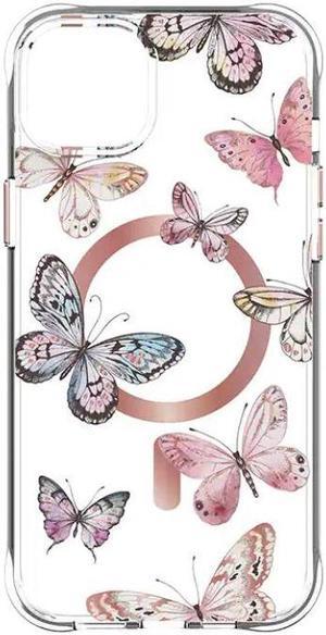 Body Glove Karma Case With Magsafe for iPhone 14 Plus / iPhone 6.7 2022 | Color: Pink Butterflies