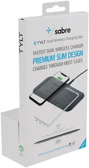 Tylt Dual 15W Ultra Thin Wireless Charging Pad