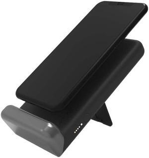 Tylt Pivot Portable Wireless Power Bank + Stand Portable Wireless Charger Twists Into Fast Wireless Charging Stand Black