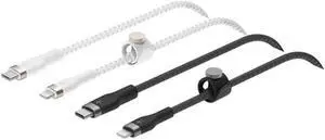 Belkin 2-Pack Fast Charge USB-C to Lightning PRO Flex Cable Bundle