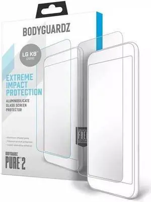 BodyGuardz Pure® 2 Premium Glass Screen Protector LG K8+ (2018)
