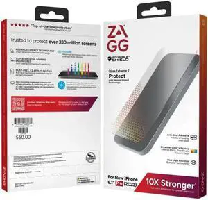 Zagg Invisible Shield Glass Extreme 2 Screen Protector - iPhone 15 Pro