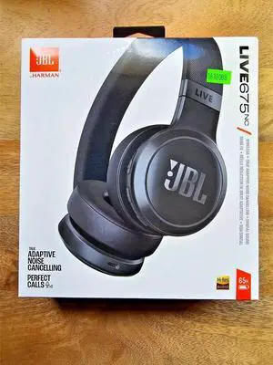 JBL Live675NC On-Ear Wireless Headphones Adaptive Noise Cancelling by HARMAN 65H