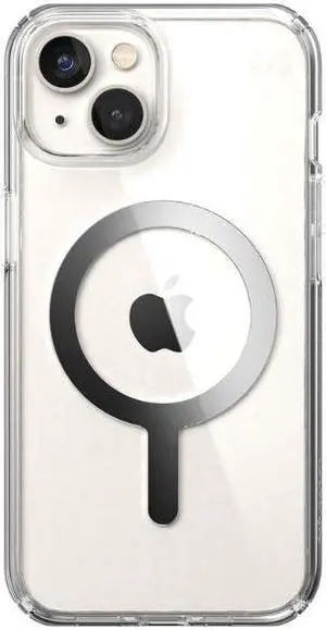 Speck Presidio Perfect-Clear with Chrome MagSafe Case - iPhone 14 Plus
