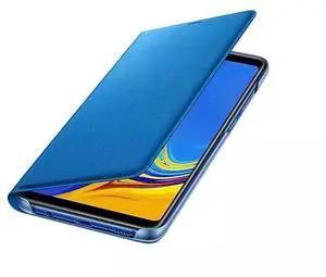 SAMSUNG Original Galaxy A9 2018 Wallet Cover Case, Blue