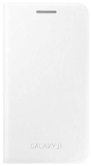 Samsung Galaxy J1 Folding Case Protective Case Flip Wallet Cover I Color: White