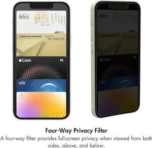 Zagg Invisible Shield Glass Privacy Antimicrobial Screen Protector - iPhone 14/13/13 Pro