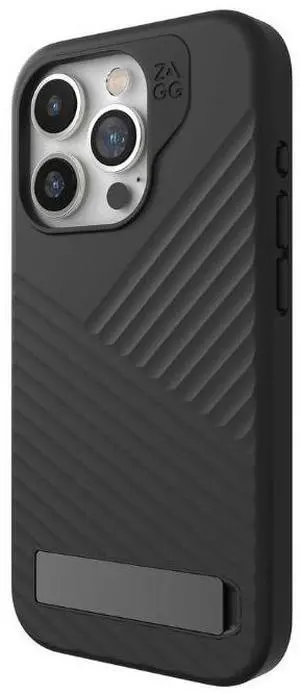 Zagg Denali Snap with Kickstand Black Case for iPhone 15 Pro Max