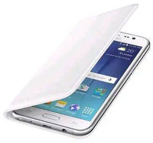 SAMSUNG Galaxy J5 Flip Wallet Cover I Color: White