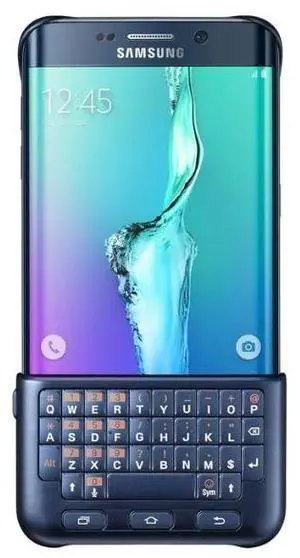 Samsung Galaxy S6 Edge + Keyboard Cover I Color: Black Sapphire