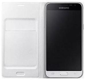 Samsung Galaxy J1 2016 Flip Wallet Cover I Color: White