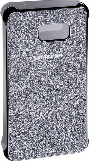 SAMSUNG Galaxy S6 edge + Glitter Cover I Color: Shiny Gray