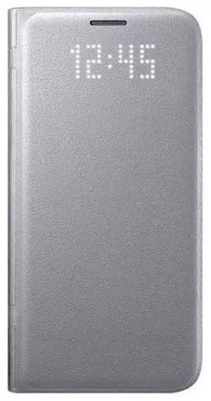 Samsung Galaxy S7 LED Flip Wallet Cover I Color: Silver