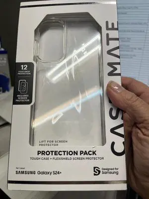 Case-Mate protection pack Tough case + Flexishield screen protector Samsung Galaxy S24+