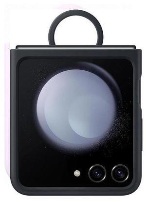 Samsung Silicone Case with Ring for Samsung Galaxy Z Flip5 | Color: Navy Blue