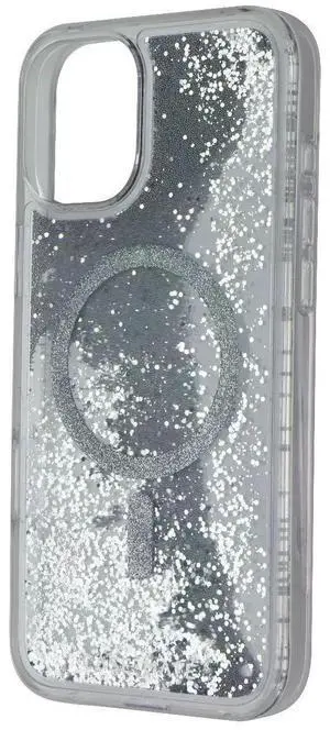 Case-Mate Waterfall Case with MagSafe for Apple iPhone 16 Plus - Silver Glitter