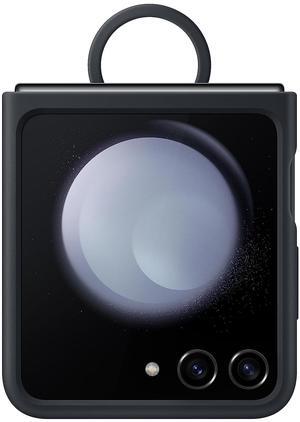SAMSUNG Galaxy Z Flip5 Silicone Phone Case with Ring Indigo