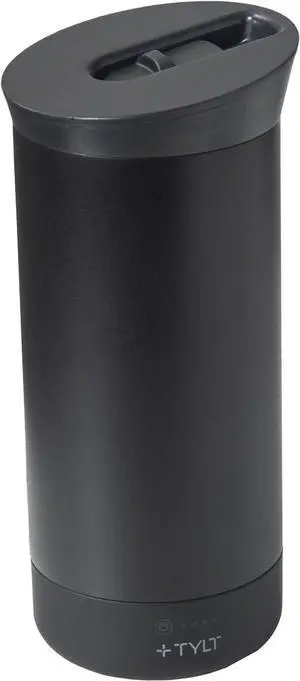 Tylt Power Hydration Mug + Power Bank + Wireless Charger 5,700 mAh Battery Give 2 Full Phone Charges Black