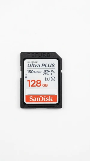 SanDisk - Ultra PLUS 128GB SDXC UHS-I Memory Card 150MB/S Speed Full HD Video ( REFURB ) SanDisk - Ultra PLUS 128GB SDXC UHS-I Memory Card 150MB/S Speed Full HD Video ( REFURB )
