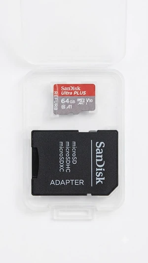 SANDISK - 64GB Ultra PLUS microSDXC UHS-I Memory Card, Read Speeds Up to 150MB/s, Full HD Video ( REFURB ) SANDISK - 64GB Ultra PLUS microSDXC UHS-I Memory Card, Read Speeds Up to 150MB/s, Full HD Video ( REFURB )