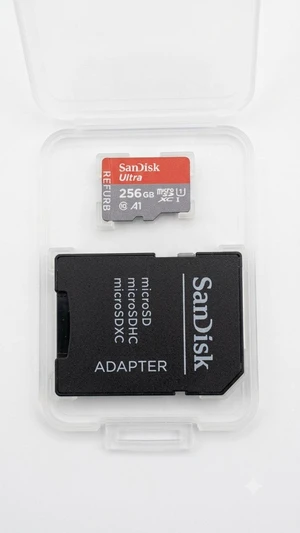 SANDISK 256GB Ultra microSD Card + Adapter, Up to 150MB/s Read Speeds SANDISK 256GB Ultra microSD Card + Adapter, Up to 150MB/s Read Speeds