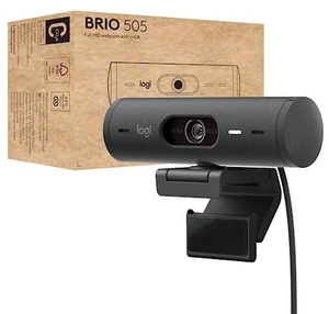 Logitech Brio 505 Full HD 1080p Business Webcam with Auto Light Correction Black Logitech Brio 505 Full HD 1080p Business Webcam with Auto Light Correction Black