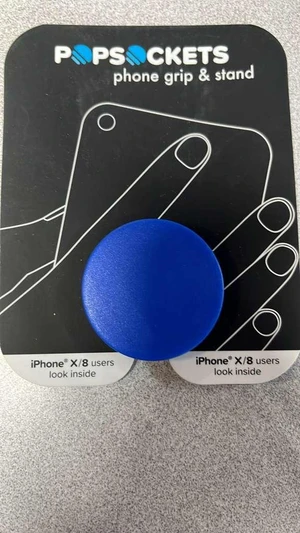 PopSockets Collapsible Grip & Stand for Phones and Tablets - Blue PopSockets Collapsible Grip & Stand for Phones and Tablets - Blue
